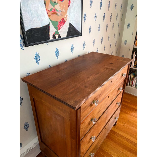 Antique Early 1800s Western Maryland Neoclassical Walnut Chest of Drawers For Sale - Image 13 of 14