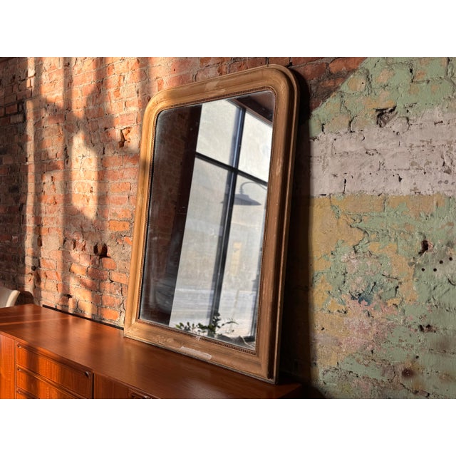 Wood Antique French Louis-Philippe Mirror For Sale - Image 7 of 11