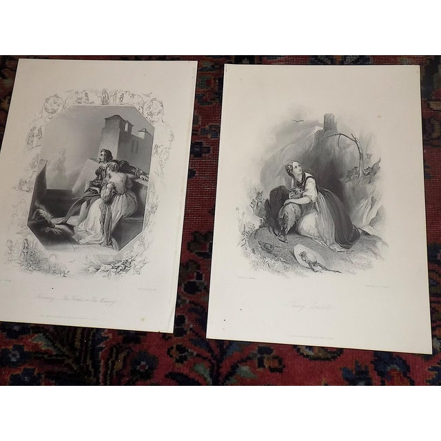 Antique 19th Century Victorian Genre Engravings Featuring Beautiful Women - Set of 12 For Sale In Cincinnati - Image 6 of 8