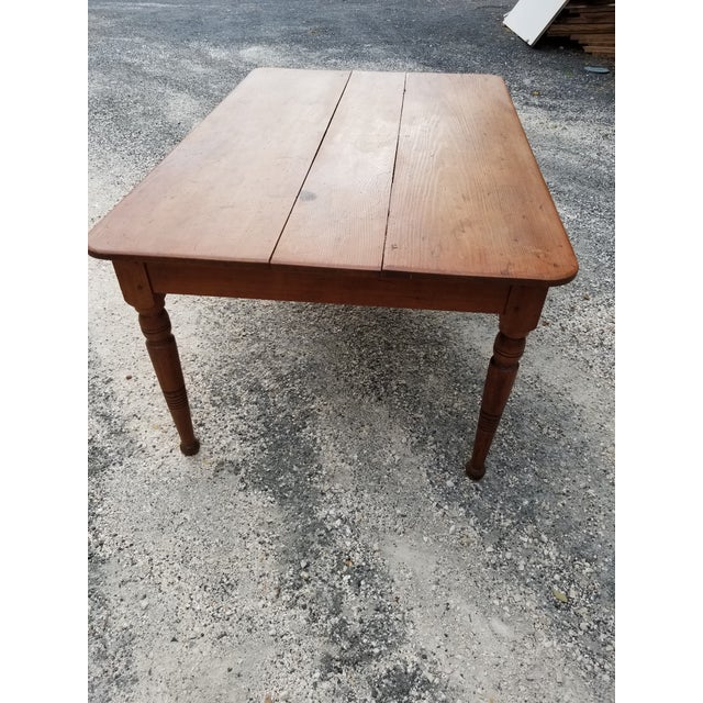 Antique Pine Farm Table Chairish