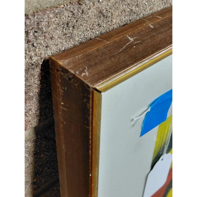 Framed Signed James Akston Mixed Media Painting For Sale - Image 11 of 11