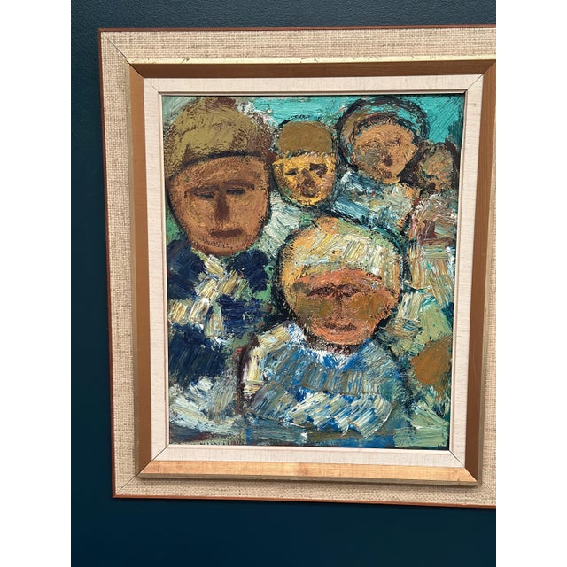 Gösta Falck, Sitting Child, 1960s, Oil on Canvas, Framed For Sale - Image 18 of 18