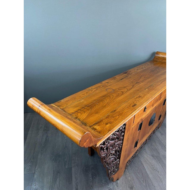 Antique 20th Century Japanese Pine Console Buffet For Sale - Image 5 of 9