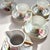 1950s Hand-Painted Porcelain Demitasse Cups & Saucers With Creamer- 10 Pieces For Sale - Image 9 of 10