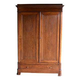 Antique Louis Philippe Cabinet in Oak, 1800s For Sale