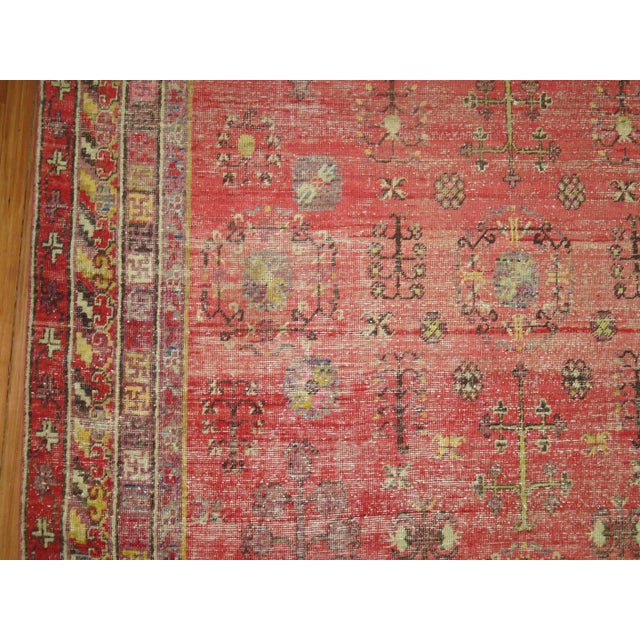late 19th century worn khotan gallery rug Details rug no. r3959 size 6' 4" x 12' 8" (193 x 386 cm)