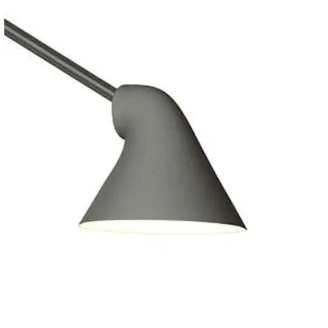 Mid-Century Modern Oki Sato NJP Gray Large Wall Light for Louis Poulsen For Sale - Image 3 of 4