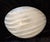 Vintage German Flat Ceiling Lamp with White Striped Frosted Glass Shade from Peill & Putzler, 2000s For Sale - Image 6 of 8