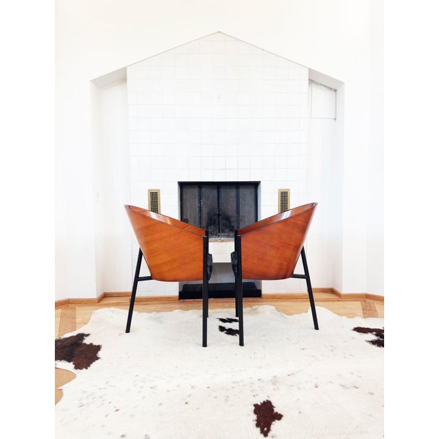 Wood Original 1984 "Costes" Dining Chairs Attributed to Philippe Starck for Driade — Set of 4 For Sale - Image 7 of 16