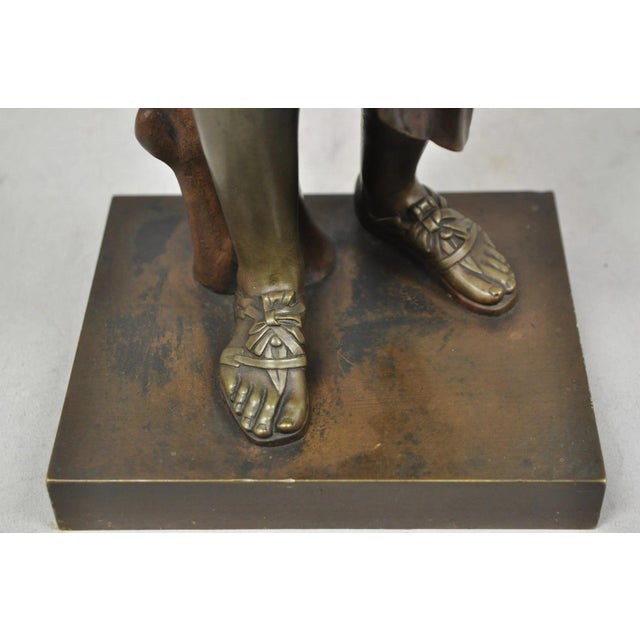 Metal Antique 19th C. Ferdinand Barbedienne Bronze Diana Gabies Statue Sculpture For Sale - Image 7 of 17