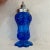 Blue Cobalt Glass and Chrome Salt and Pepper Shakers a Pair For Sale - Image 8 of 9