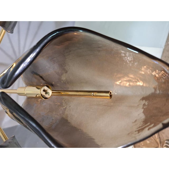 Vintage Chandelier in Brass by Alain Delon For Sale - Image 15 of 18