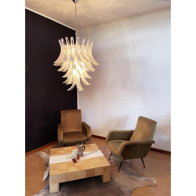 1990s Vintage Italian Murano Chandelier in the style of Mazzega, 1990s For Sale - Image 5 of 18