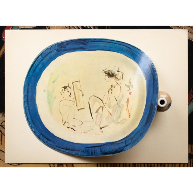 1950 Set of 8 Swiss Prints of Picasso's Ceramic Platters For Sale - Image 9 of 18