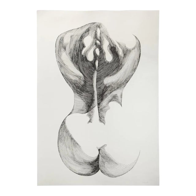 Giacomo Porzano - Woman from Shoulder - Etching - 1970s For Sale