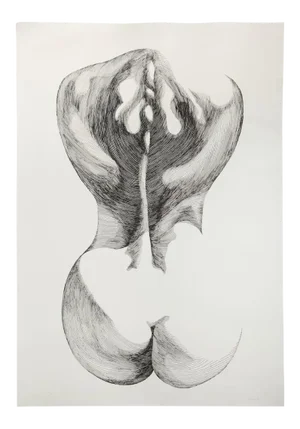 Giacomo Porzano - Woman from Shoulder - Etching - 1970s