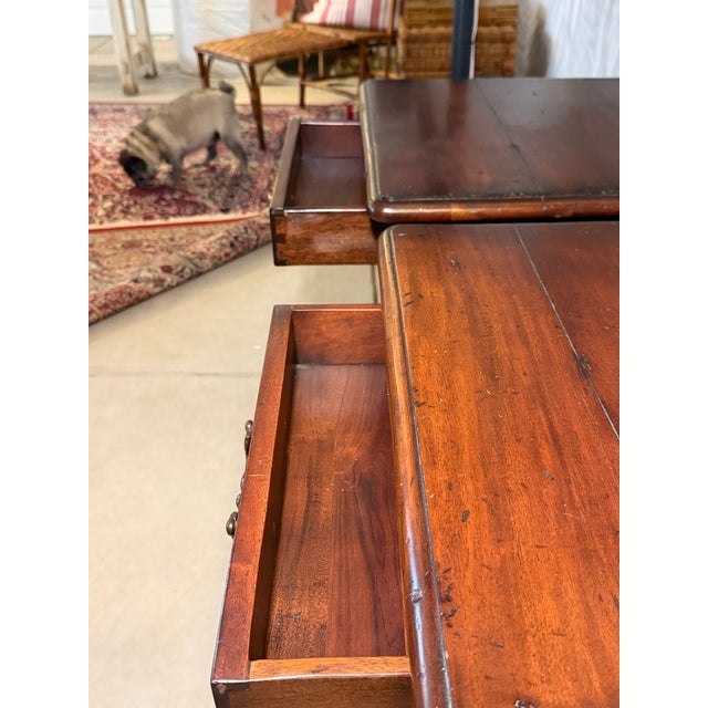 Transitional Set of 2 Solid Wood Bobbin Side Tables For Sale - Image 3 of 11