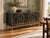 Black Italian Black Murano Glass and Brass Three-Door Sideboard from Justfurnituress SRL For Sale - Image 8 of 9