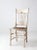 Early 20th Century Antique Painted Press Back Chair With Cane Seat For Sale - Image 5 of 11