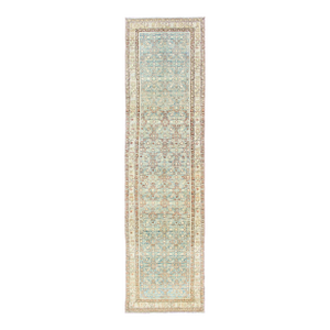 Antique Persian Malayer Runner With Detailed Allover Botanical Design 3'3 X 13'1