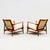 Fully restored Scandinavian mid century modern lounge chairs by Ib Kofod-Larsen, made in Denmark by Selig c. 1960s....