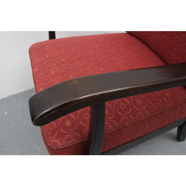 Red Armchair, 1950s For Sale - Image 10 of 13