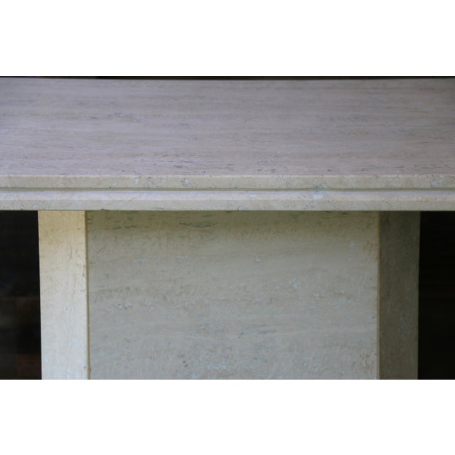 Vintage Travertine Console Table, 1970s For Sale - Image 9 of 12
