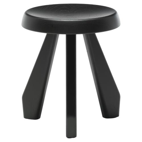 Modern Black Oak Meribel Stool by Charlotte Perriand for Cassina For Sale - Image 15 of 15
