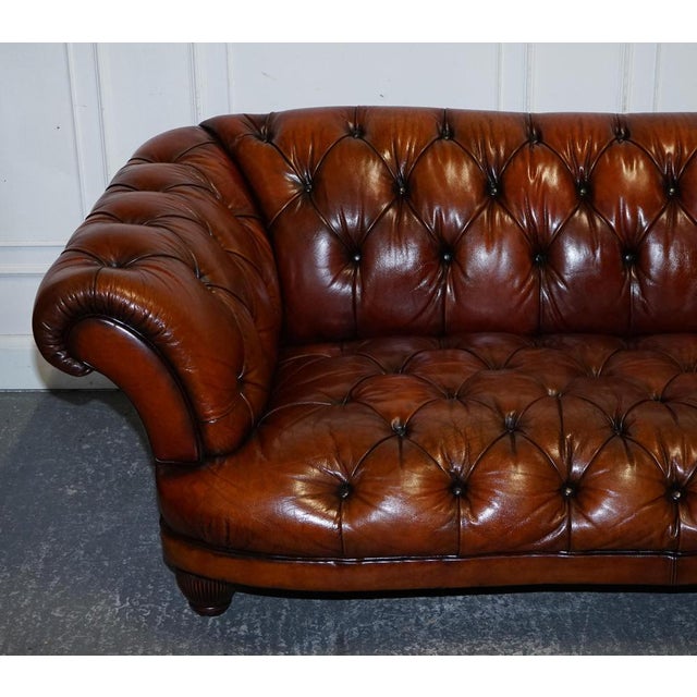 Leather Oskar Three Seater Chesterfield Sofa from Tetrad For Sale - Image 3 of 16