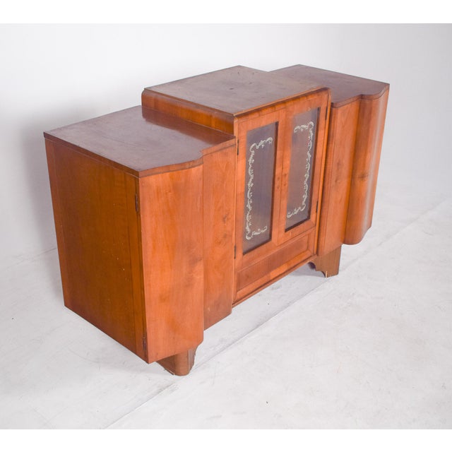 European Art Deco Sideboard with Bar, 1920s For Sale - Image 14 of 16