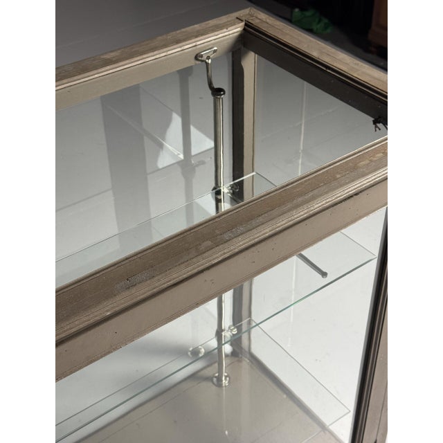 French Display Cabinet in Grey, 1900s For Sale - Image 16 of 18