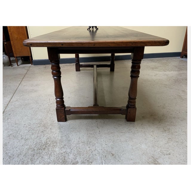 Vintage Monastery Table in Oak, 1940 For Sale - Image 6 of 11