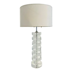 Lucite and Chrome Table Lamp by Karl Springer, C. 1970's