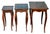 Italian Set of 3, Antique Italian Burl WoodNesting Tables For Sale - Image 3 of 14