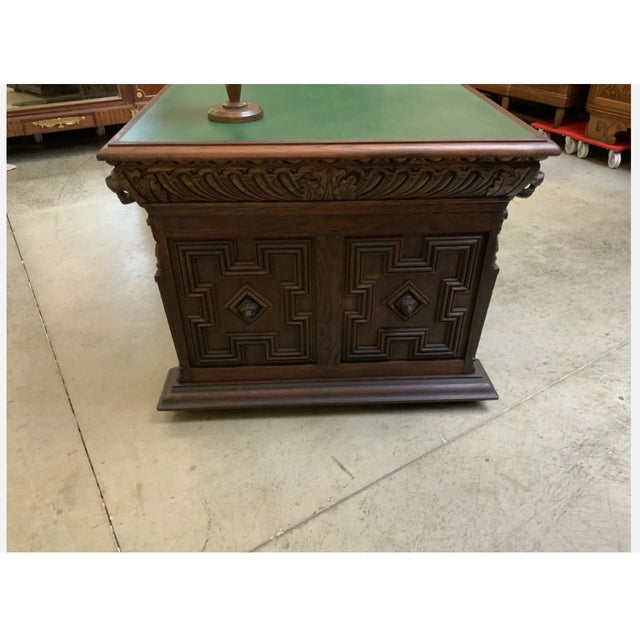 Antique Gründerzeit Partner Desk, 1880 For Sale - Image 13 of 14