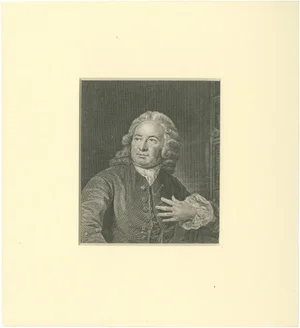 Thomas Holloway after Knapton, Archibald Bower 18th-Century Line Engraving