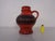 Red & Black Sawa Ceramic Vase, Germany, 1960s For Sale - Image 3 of 18
