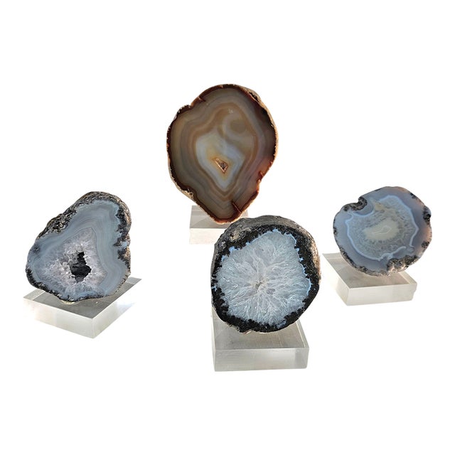 Natural Polished Agate Quartz Geodes Display Minerals Stones For Sale