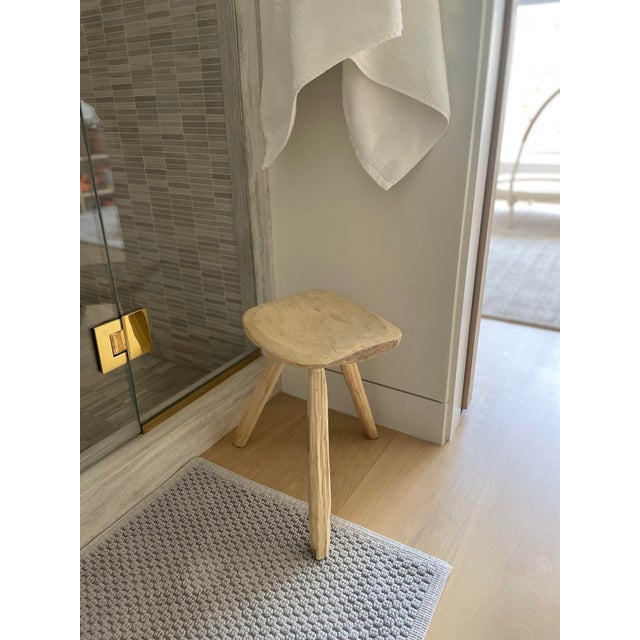 1950s Vintage Wooden Stool For Sale - Image 10 of 10