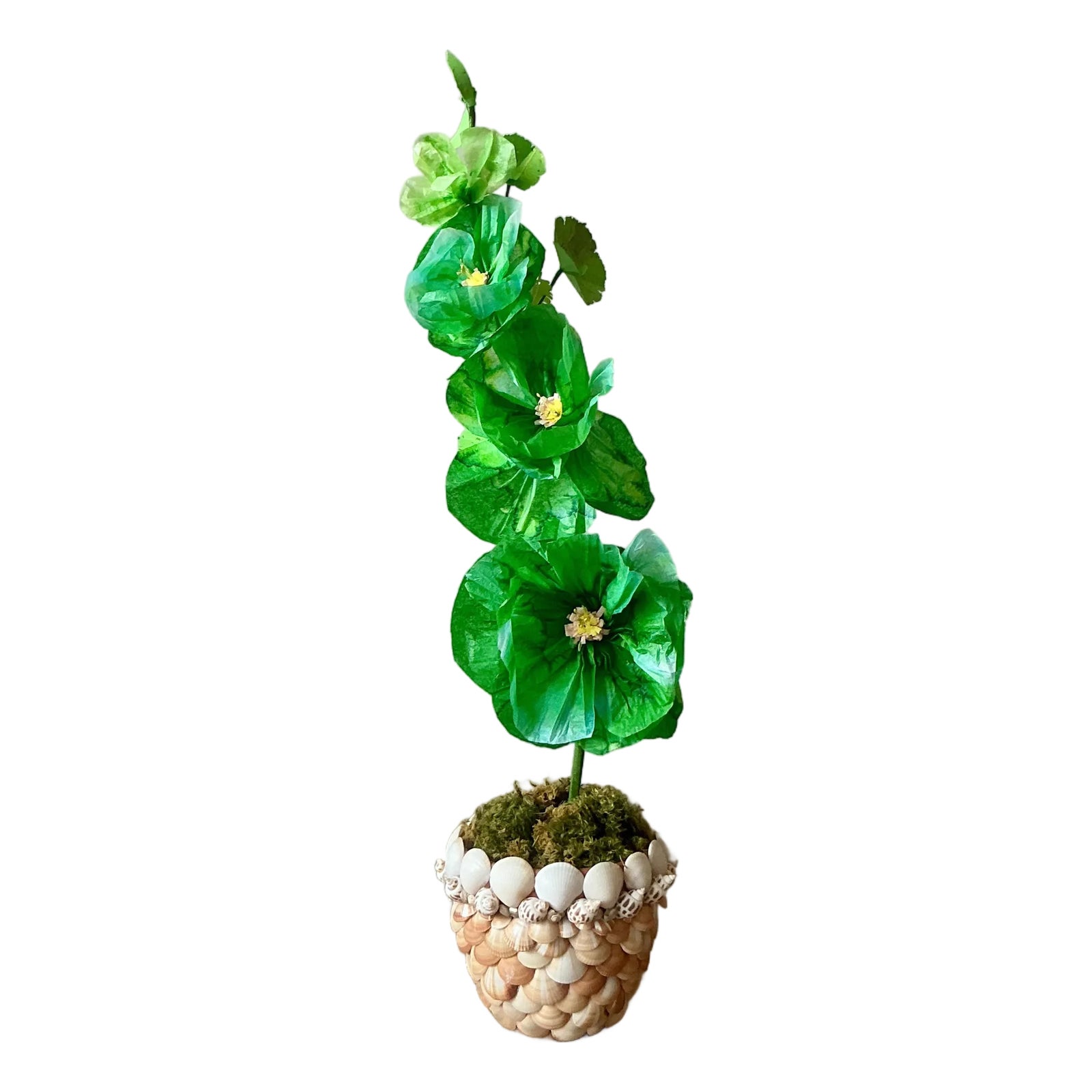 Contemporary Hand Rolled Paper Flowers | Chairish