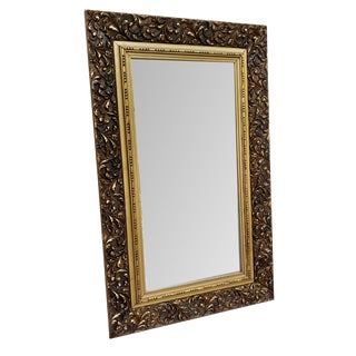 Vintage Spanish Mirror with Gold Frame For Sale