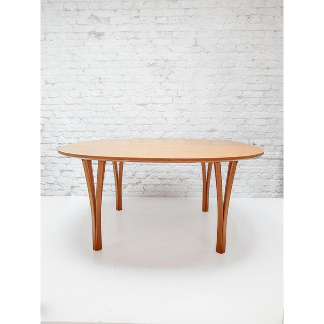 1990s Ellipse Coffee Table attributed to Piet Hein & Bruno Mathsson for Fritz Hansen, 1990 For Sale - Image 5 of 11