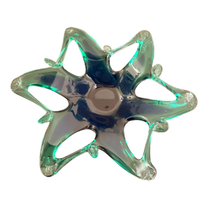 Murano Mid 20th Century Modern Kelly Green Candy Dish Sculpture