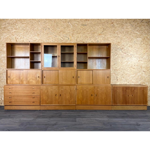 1960s/70s Teak Wall Unit Bookshelf from HG Furniture Denmark Item: Wall Unit Manufacturer: HG Furniture Condition: Vintage...