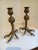 Pair Gold Talon Foot Candle Holders - great for any table or counter top... amazing design. detailed sculpted feather on...