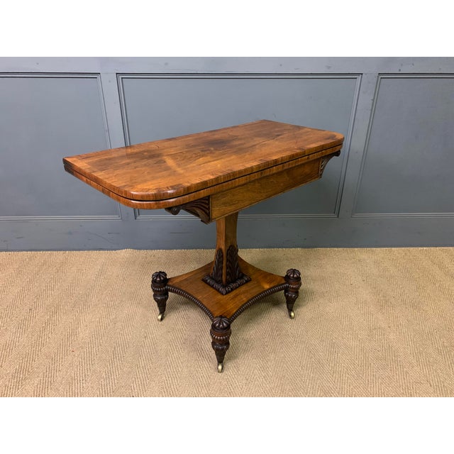 Regency Rosewood Card Table, 1815 For Sale - Image 4 of 17
