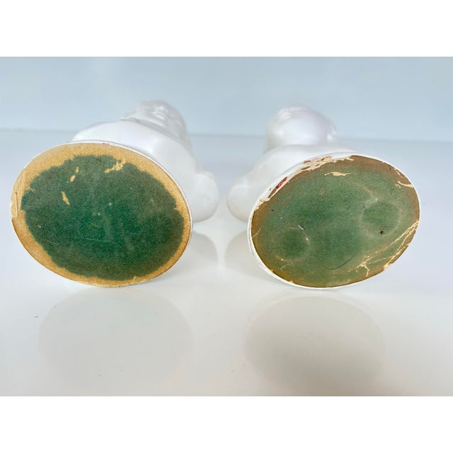 Set of 2, Vintage Louis Style Porcelain Busts For Sale In Miami - Image 6 of 7