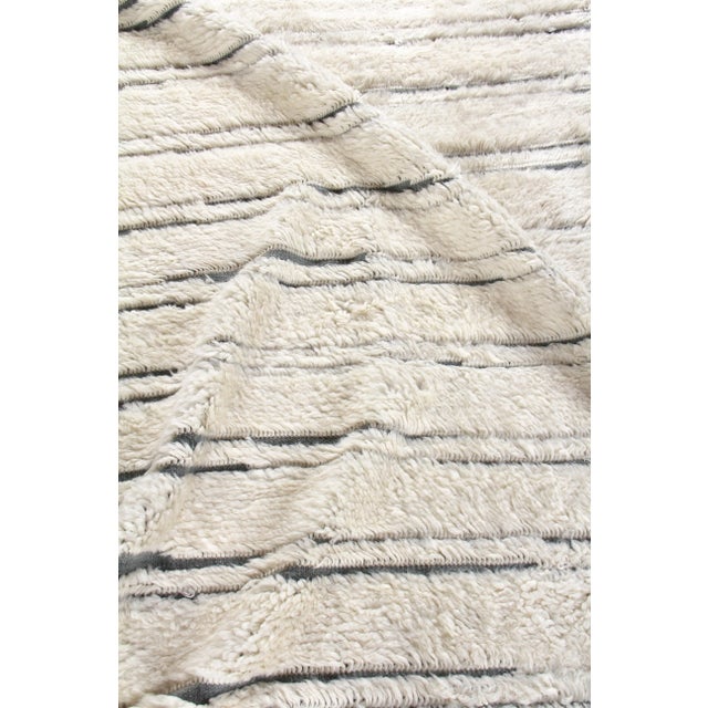 Not Yet Made - Made To Order Weighton Ivory/Dark Gray Hand knotted Wool Area Rug - 12'x15' For Sale - Image 5 of 8