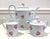 French D Porthault "Coeurs" Porcelain Coffee Pot, Creamer and Sugar Bowl For Sale - Image 3 of 12