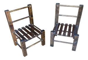 Vintage Woden Chairs Plant Holders